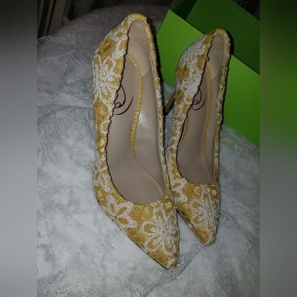 Sam Edelman Tristan Hazel Jacquard Bird Pumps new size 6 - Picture 13 of 15